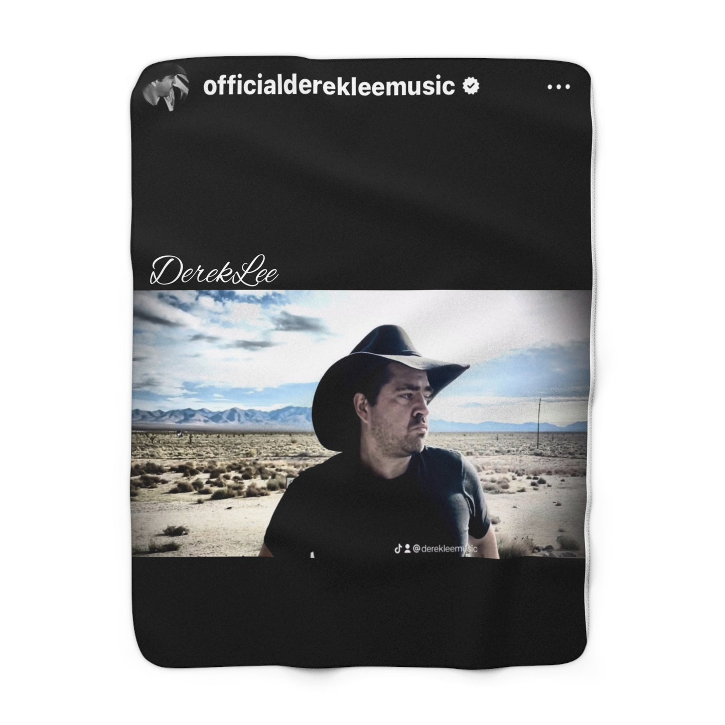 Derek Lee Music promo Sherpa Fleece Blanket